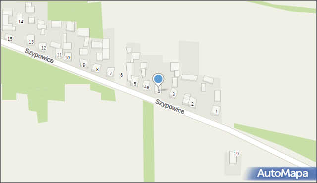 Szypowice, Szypowice, 4, mapa Szypowice