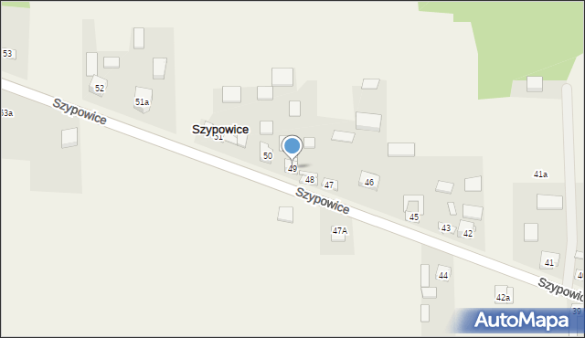 Szypowice, Szypowice, 49, mapa Szypowice