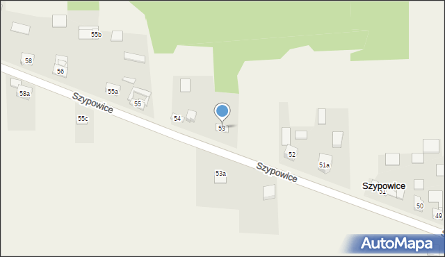 Szypowice, Szypowice, 53, mapa Szypowice
