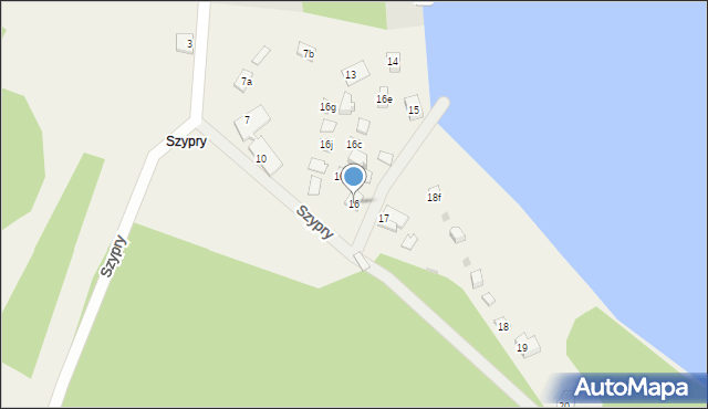 Szypry, Szypry, 16, mapa Szypry