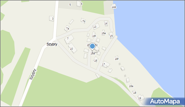 Szypry, Szypry, 16a, mapa Szypry