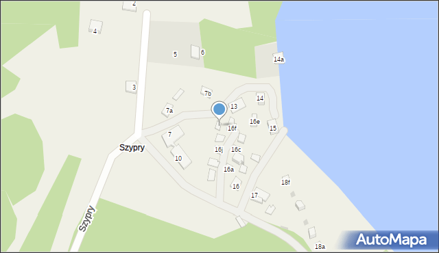 Szypry, Szypry, 16g, mapa Szypry