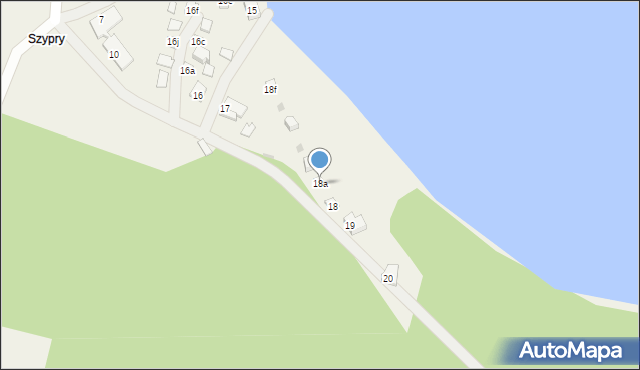 Szypry, Szypry, 18a, mapa Szypry