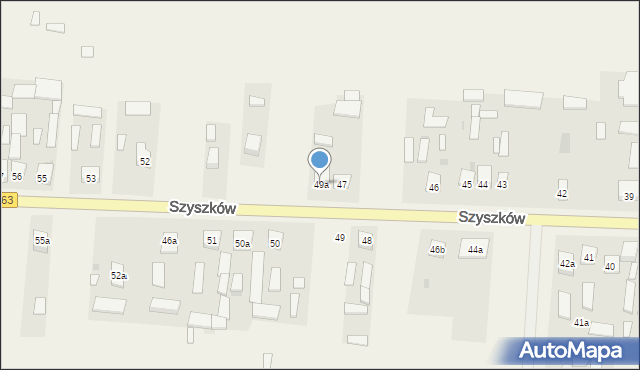 Szyszków, Szyszków, 49a, mapa Szyszków