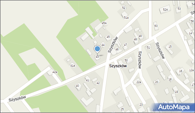 Szyszków, Szyszków, 43, mapa Szyszków