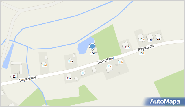 Szyszków, Szyszków, 12e, mapa Szyszków