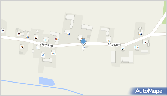 Szyszyn, Szyszyn, 17, mapa Szyszyn