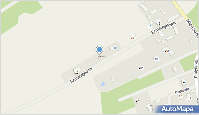 Tabor, Szmaragdowa, 10, mapa Tabor