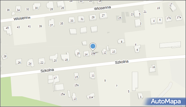 Tanowo, Szkolna, 14a, mapa Tanowo