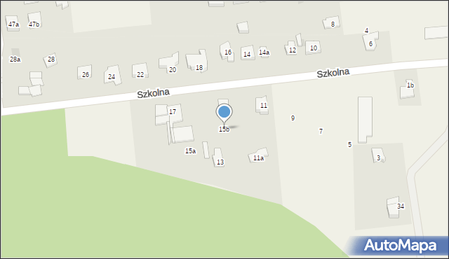 Tanowo, Szkolna, 15b, mapa Tanowo