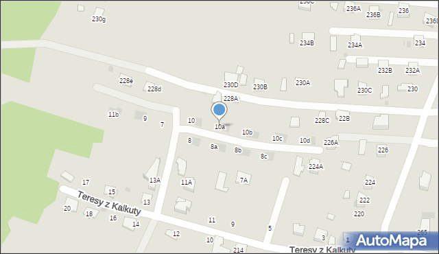 Tarnów, Szaflarskiej Danuty, 10a, mapa Tarnów