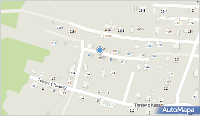 Tarnów, Szaflarskiej Danuty, 8a, mapa Tarnów