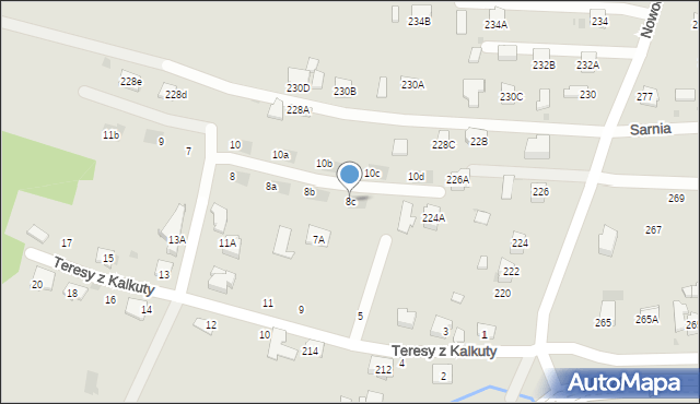 Tarnów, Szaflarskiej Danuty, 8c, mapa Tarnów