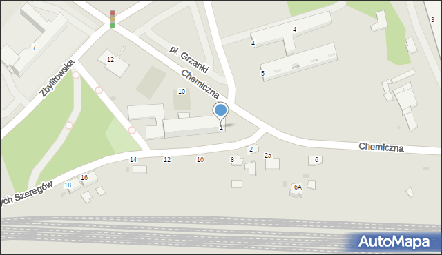 Tarnów, Szarych Szeregów, 1, mapa Tarnów