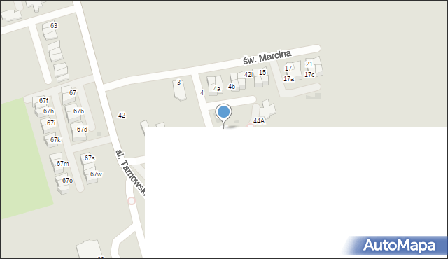 Tarnów, Szczęśliwa, 6d, mapa Tarnów