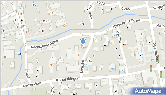 Tarnów, Szewska, 3, mapa Tarnów