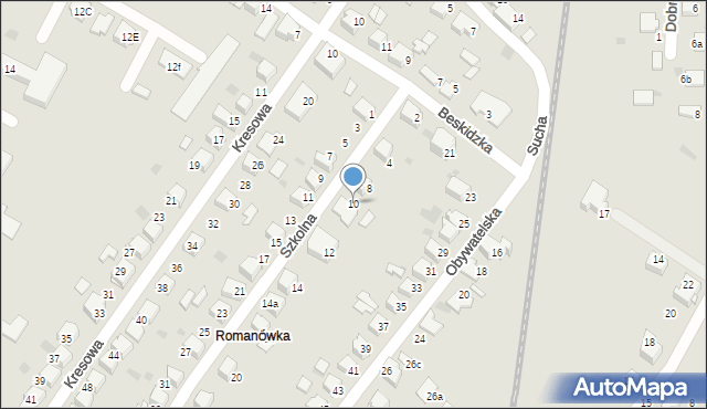 Tarnów, Szkolna, 10, mapa Tarnów