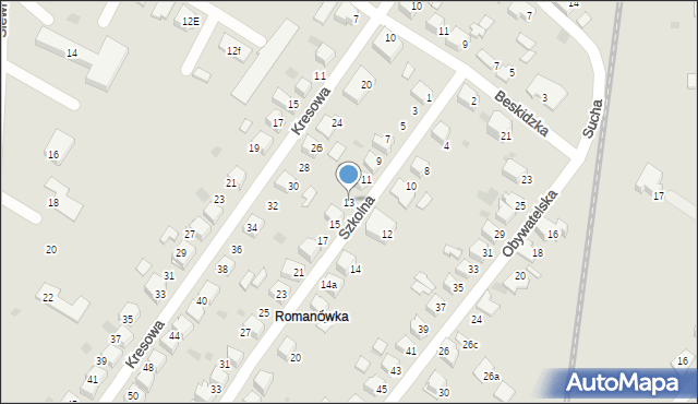 Tarnów, Szkolna, 13, mapa Tarnów