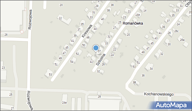 Tarnów, Szkolna, 39, mapa Tarnów