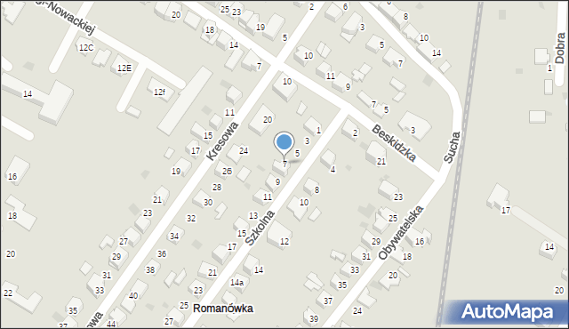 Tarnów, Szkolna, 7, mapa Tarnów