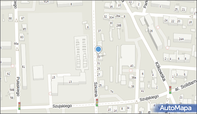 Tarnów, Szkotnik, 33, mapa Tarnów