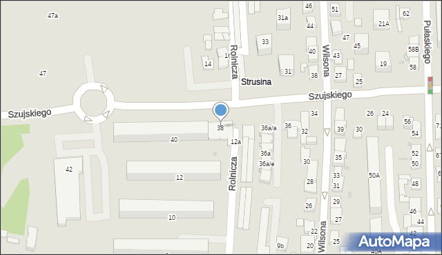 Tarnów, Szujskiego Józefa, 38, mapa Tarnów
