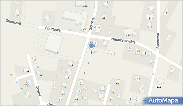 Tarnowiec, Szurkowskiego Ryszarda, 3, mapa Tarnowiec