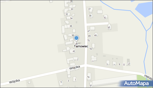 Tarnowiec, Szurkowskiego Ryszarda, 40, mapa Tarnowiec