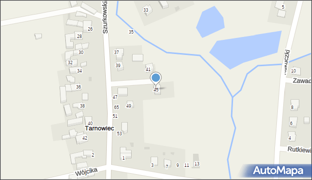 Tarnowiec, Szurkowskiego Ryszarda, 45, mapa Tarnowiec
