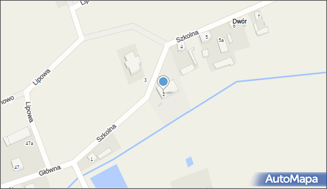 Tarnowo, Szkolna, 2, mapa Tarnowo