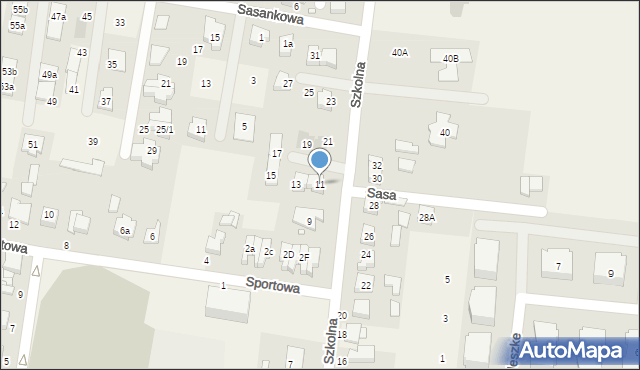 Tarnowo Podgórne, Szkolna, 11, mapa Tarnowo Podgórne