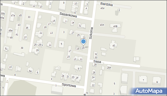 Tarnowo Podgórne, Szkolna, 21, mapa Tarnowo Podgórne