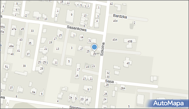 Tarnowo Podgórne, Szkolna, 23, mapa Tarnowo Podgórne