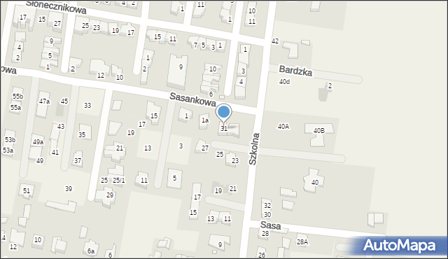 Tarnowo Podgórne, Szkolna, 31, mapa Tarnowo Podgórne