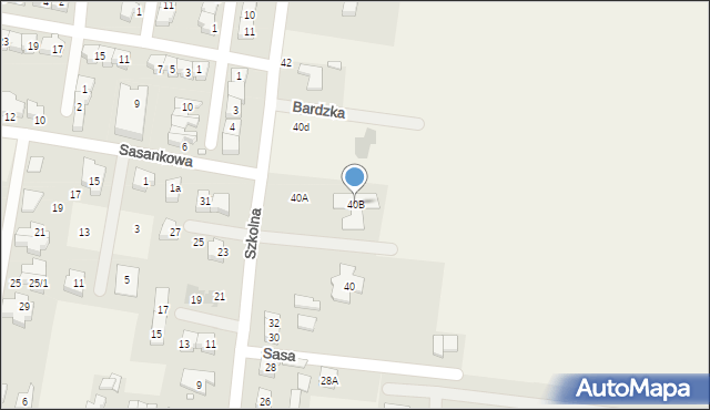 Tarnowo Podgórne, Szkolna, 40B, mapa Tarnowo Podgórne