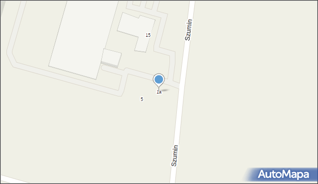 Tarnowo Podgórne, Szumin, 1a, mapa Tarnowo Podgórne