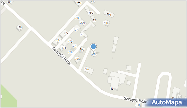 Tarnowskie Góry, Szczęść Boże, 79L, mapa Tarnowskie Góry