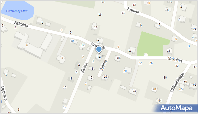 Tenczynek, Szkolna, 14, mapa Tenczynek