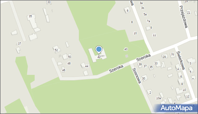 Tłuszcz, Szeroka, 42, mapa Tłuszcz