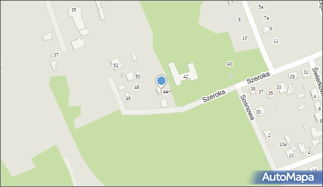 Tłuszcz, Szeroka, 44A, mapa Tłuszcz