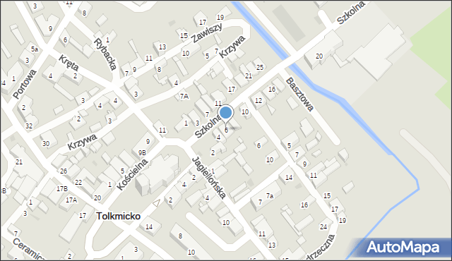 Tolkmicko, Szkolna, 6, mapa Tolkmicko