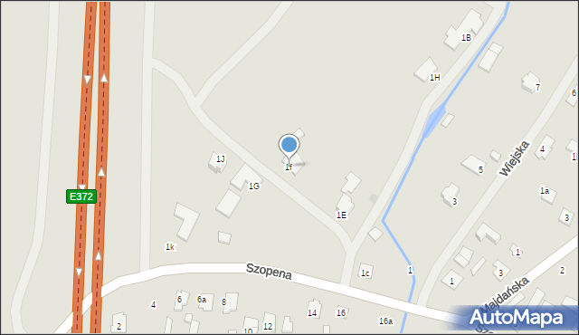 Tomaszów Lubelski, Szopena Fryderyka, 1f, mapa Tomaszów Lubelski