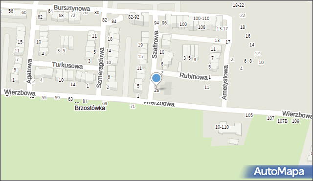 Tomaszów Mazowiecki, Szafirowa, 2a, mapa Tomaszów Mazowiecki
