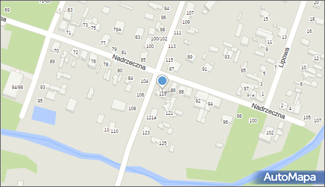 Tomaszów Mazowiecki, Szczęśliwa, 119, mapa Tomaszów Mazowiecki