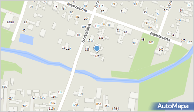 Tomaszów Mazowiecki, Szczęśliwa, 125, mapa Tomaszów Mazowiecki