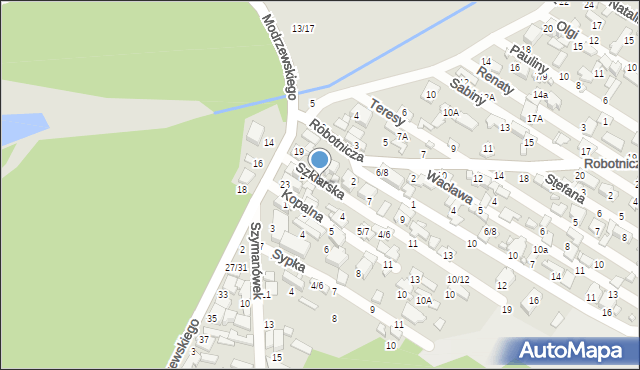 Tomaszów Mazowiecki, Szklarska, 3, mapa Tomaszów Mazowiecki