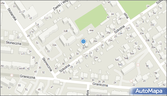 Tomaszów Mazowiecki, Szkolna, 32, mapa Tomaszów Mazowiecki