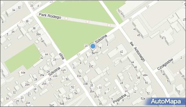 Tomaszów Mazowiecki, Szkolna, 5A, mapa Tomaszów Mazowiecki