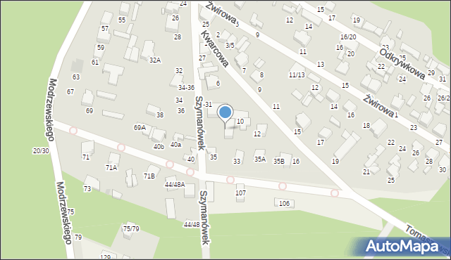 Tomaszów Mazowiecki, Szymanówek, 33, mapa Tomaszów Mazowiecki