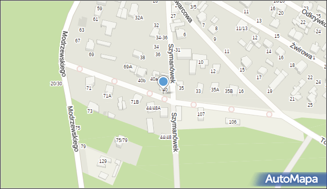 Tomaszów Mazowiecki, Szymanówek, 42, mapa Tomaszów Mazowiecki